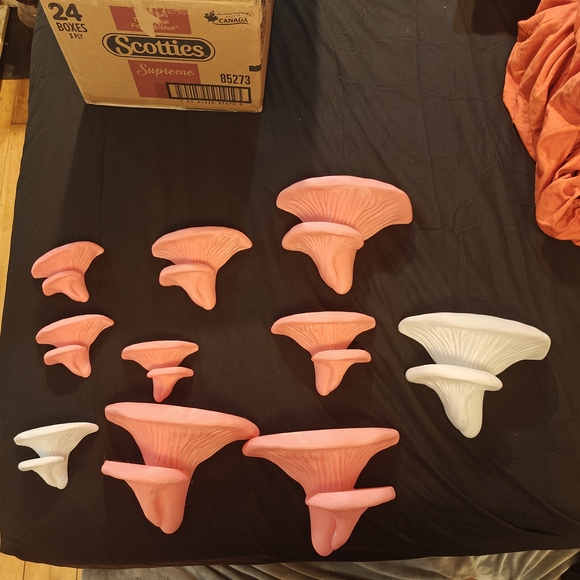 Other - Set of Pink and White Wall Shelves